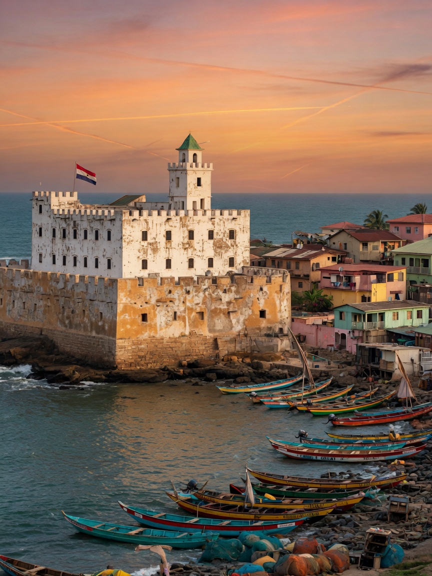 Elmina Castle — Central Region · St George’s Castle on the Gulf